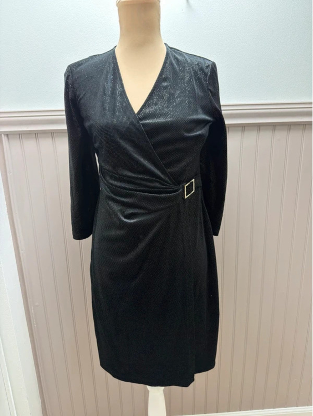 Anne Klein faux wrap dress Size 8